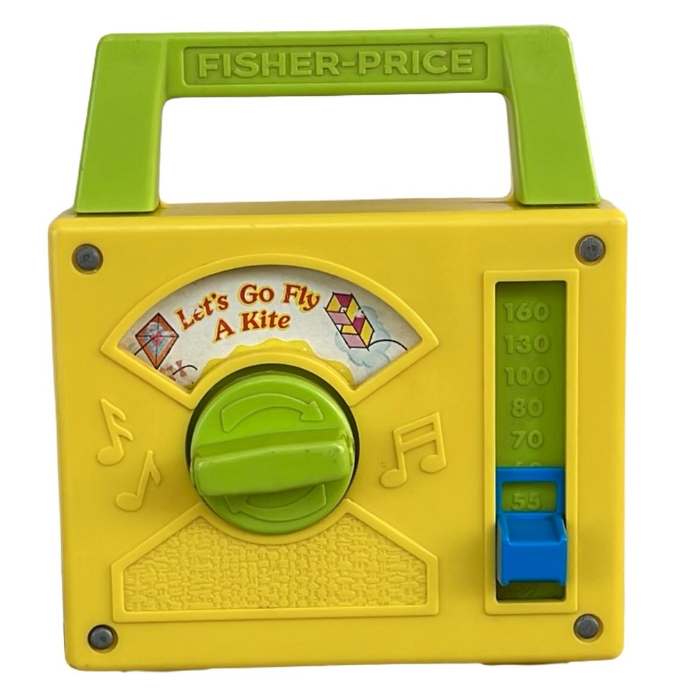 Vintage Fisher Price Radio Toy Let’s Go Fly A Kite Music